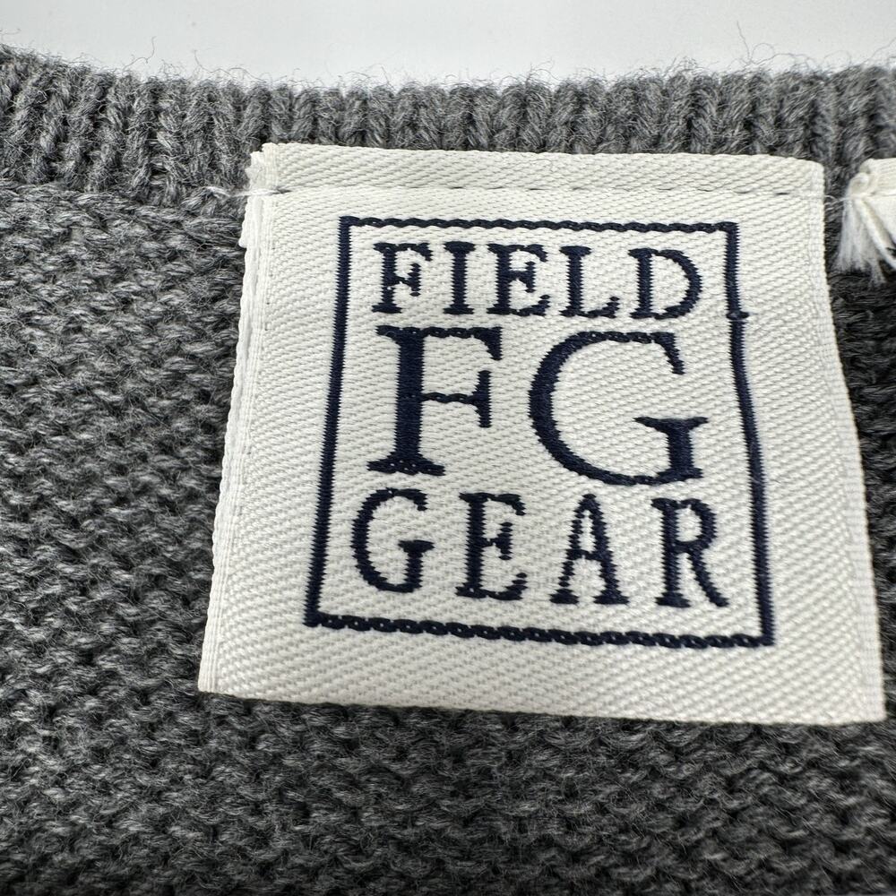 Field Gear Sweater Vest Men XL Zip Front Geometric Pattern Knit Pullover Preppy - Picture 5 of 10